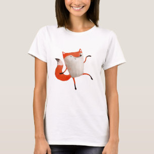 T-shirt Fox de danse heureux
