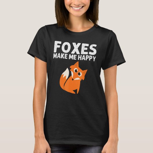 T-shirt Fox Designs For Men Women Foxes Animal Wildlife (Devant)