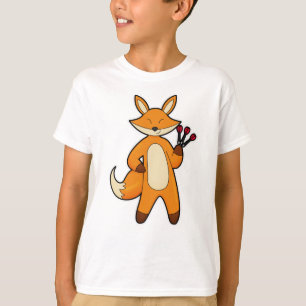 T-shirt Fox en Dart player avec Darts