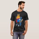 T-shirt Fox en ski avec ski (Devant entier)
