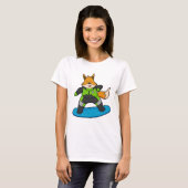 T-shirt Fox en Snowboard avec Snowboard (Devant entier)