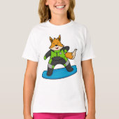 T-shirt Fox en Snowboard avec Snowboard (Devant)