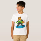 T-shirt Fox en Snowboard avec Snowboard (Devant entier)