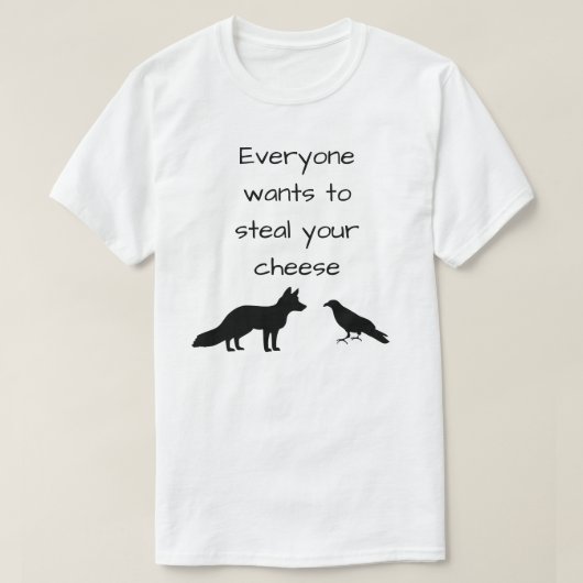 T-shirt Fox et corneille (Design devant)