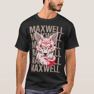 T-shirt Fox Face - Maxwell Name