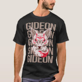 T-shirt Fox Face - Nom de Gideon (Devant)