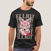 T-shirt Fox Face - Nom Elliot (Devant)