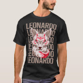 T-shirt Fox Face - Nom Leonardo (Devant)