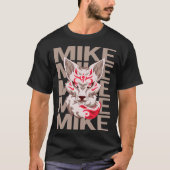 T-shirt Fox Face - Nom Mike (Devant)