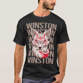 T-shirt Fox Face - Nom Winston (Devant)