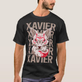 T-shirt Fox Face - Nom Xavier (Devant)