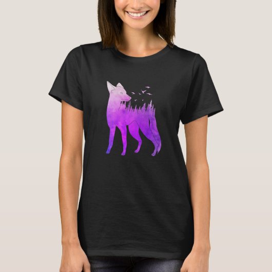 T-shirt Fox forest fox hunter hunting Fox 1 (Devant)