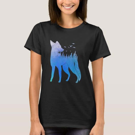 T-shirt Fox forest fox hunter hunting Fox 1 (Devant)