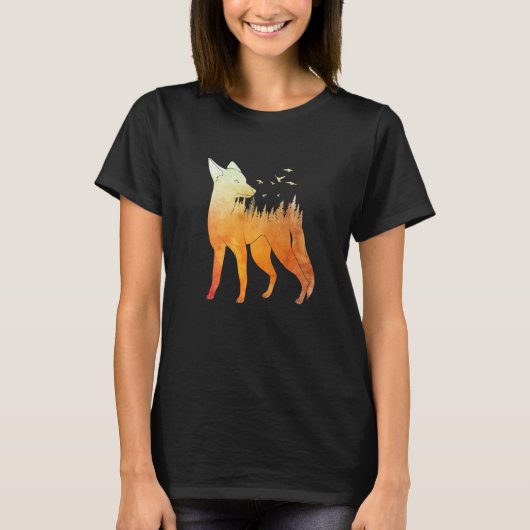 T-shirt Fox forest fox hunter hunting Fox  2 (Devant)