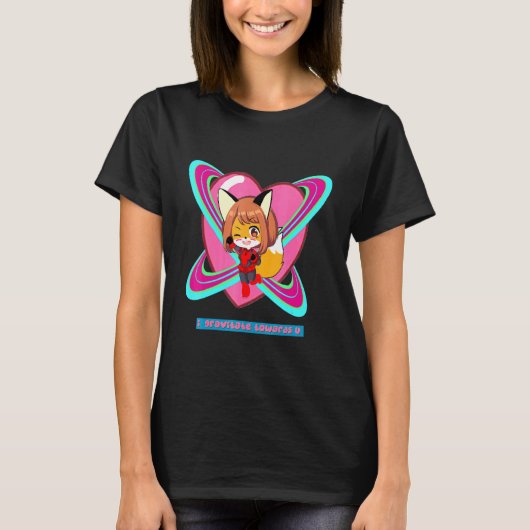 T-shirt Fox Gravity Girl Super Space (Devant)