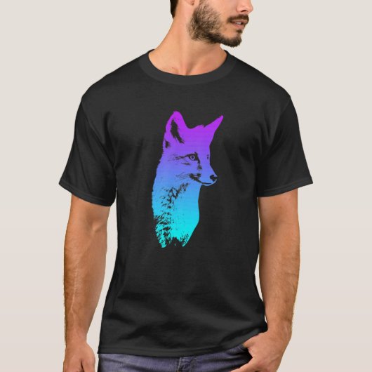 T-shirt Fox head fox fox hunting hunter (Devant)