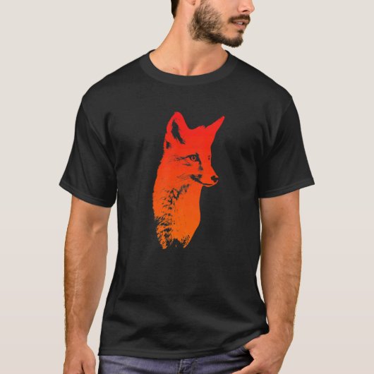 T-shirt Fox head fox fox hunting hunter 1 (Devant)