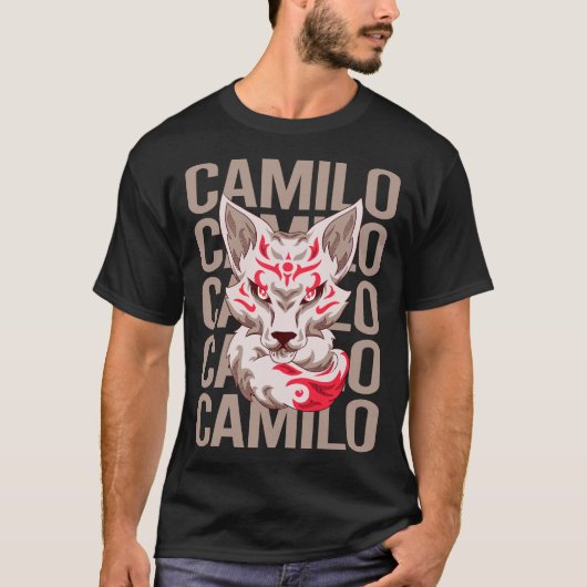 T-shirt Fox Head - Nom Camilo (Devant)