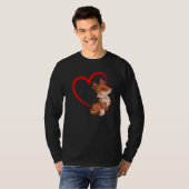 T-shirt Fox Heart Forest Animal Nature faunique Fox (Devant entier)