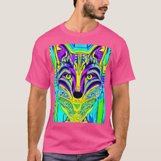 T-shirt Fox Illustration Artistique Fox Lover