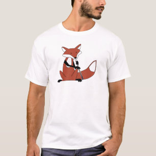 T-shirt Fox jouant le hautbois