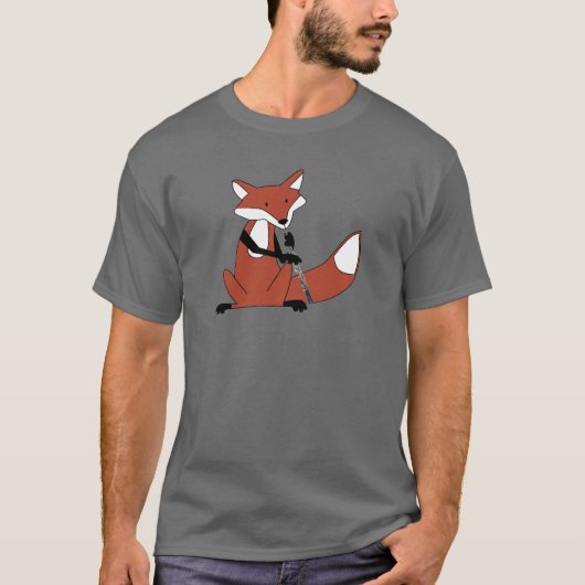 T-shirt Fox jouant le hautbois (Devant)
