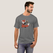 T-shirt Fox jouant le trombone (Devant entier)