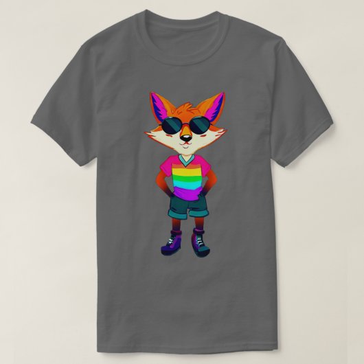 T-shirt Fox LGBT (Design devant)