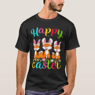 T-shirt Fox Lover Drôle Oeuf de Pâques Bunny Fox Joyeux Pâ