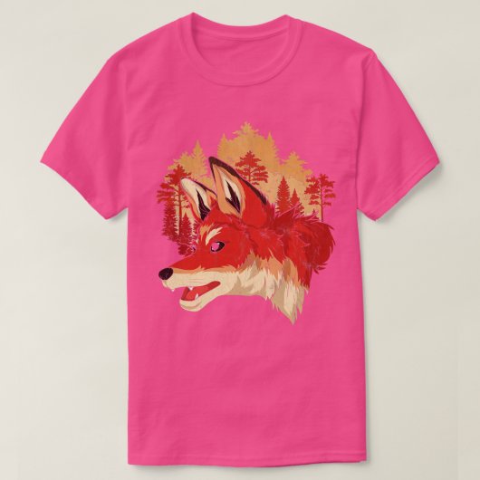 T-shirt Fox Lover Faune Animal Nature Forêt Fox (Design devant)