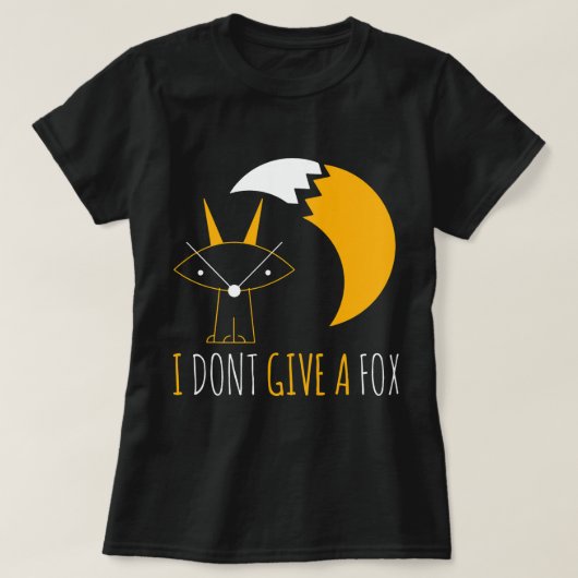 T-shirt Fox Lover Je Ne Donne Pas Un Fox Abstrait Crayon D (Design devant)