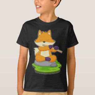 T-shirt Fox Musicien Flute Musique