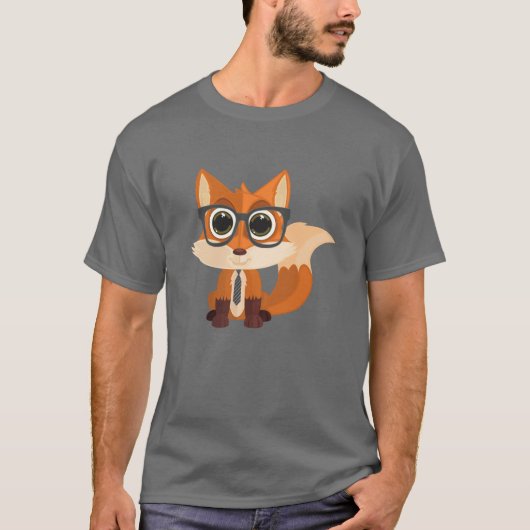 T-shirt Fox Nerd (Devant)