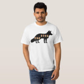 T-shirt Fox News Les cinq Fox Silhouette et Fox Police (Devant entier)