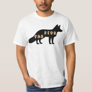 T-shirt Fox News Les cinq Fox Silhouette et Fox Police