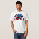 T-shirt Fox News The Five Fox et American Flag (Devant entier)