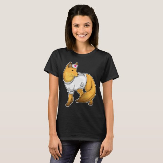 T-shirt Fox Nurse Heart (Devant entier)