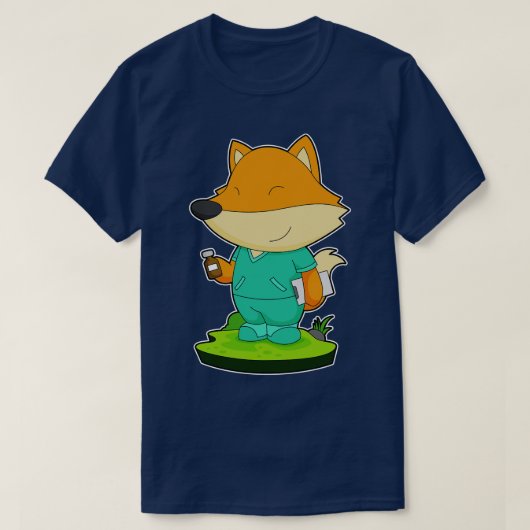 T-shirt Fox Nurse Medicine (Design devant)