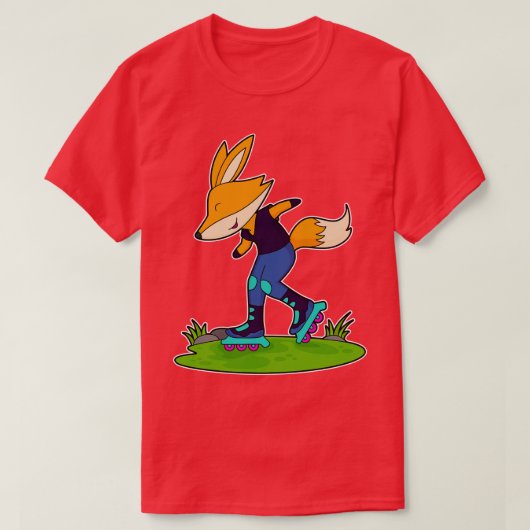 T-shirt Fox Patinage en ligne Roller skates (Design devant)