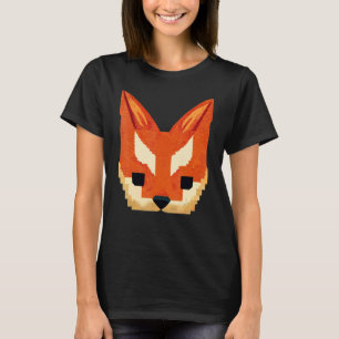 T-shirt Fox Pixel 8 bits Retro jeu vidéo