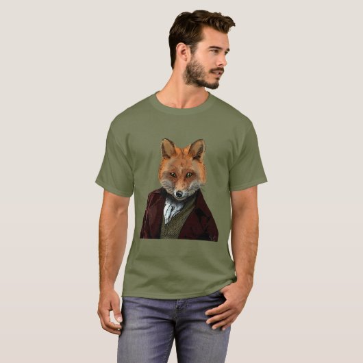 T-shirt Fox Portrait 2 (Devant entier)