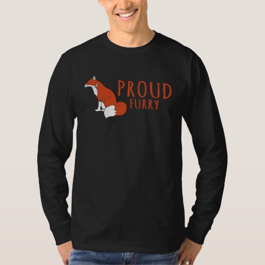 T-shirt Fox   Proud Furry Fox (Devant)