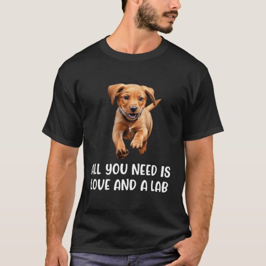 T-shirt Fox Red Lab Tout Ce Que Vous Avez Besoin Labrador  (Devant)