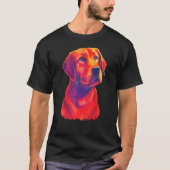 T-shirt Fox Red Labrador Retriever Unique Foxred Lab Chien (Devant)
