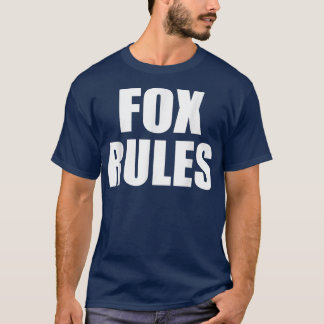 T-shirt FOX Règles Fils Fille Fille Nom du bébé
