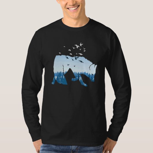 T-shirt Fox silhouette fox hunting hunter hunting natur au (Devant)