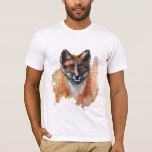 T-shirt Fox - Spirit Animal, Aquarelle Totem Joga Guide