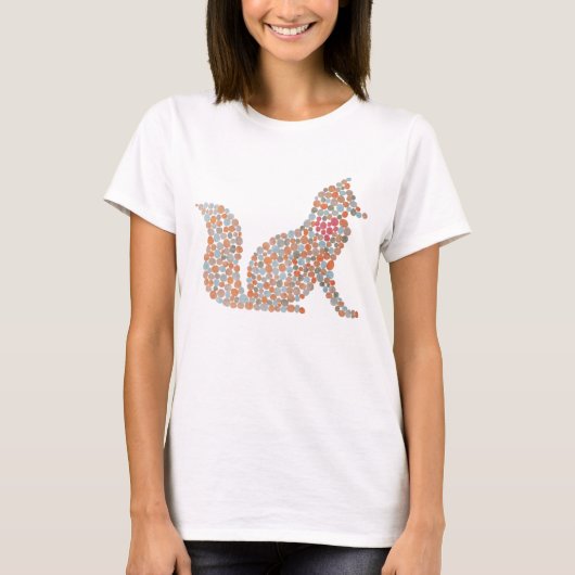 T-shirt Fox tacheté coloré (Devant)