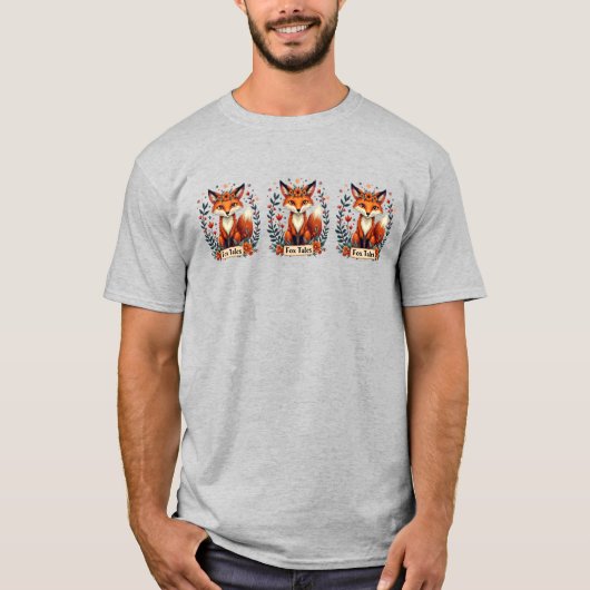 T-shirt Fox Tales Boho Woodland Animal (Devant)