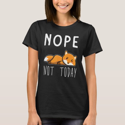 T-shirt Fox Tired Lazy Fox (Devant)